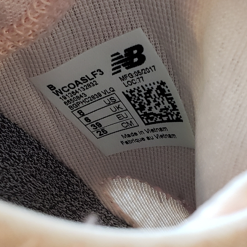 New Balance Women's Blush Pink Mesh Sneakers - Picture 5 of 13